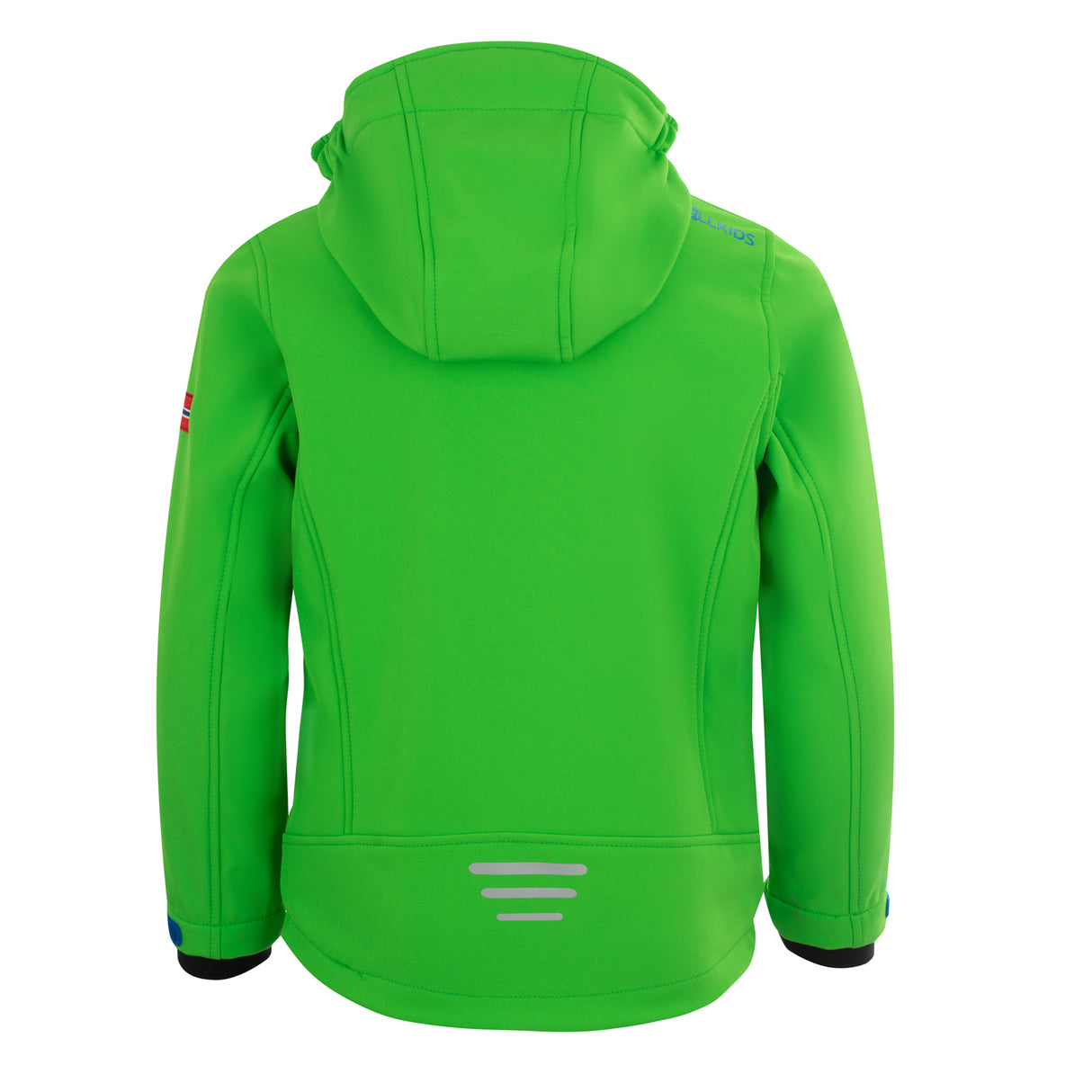bright green/med blue