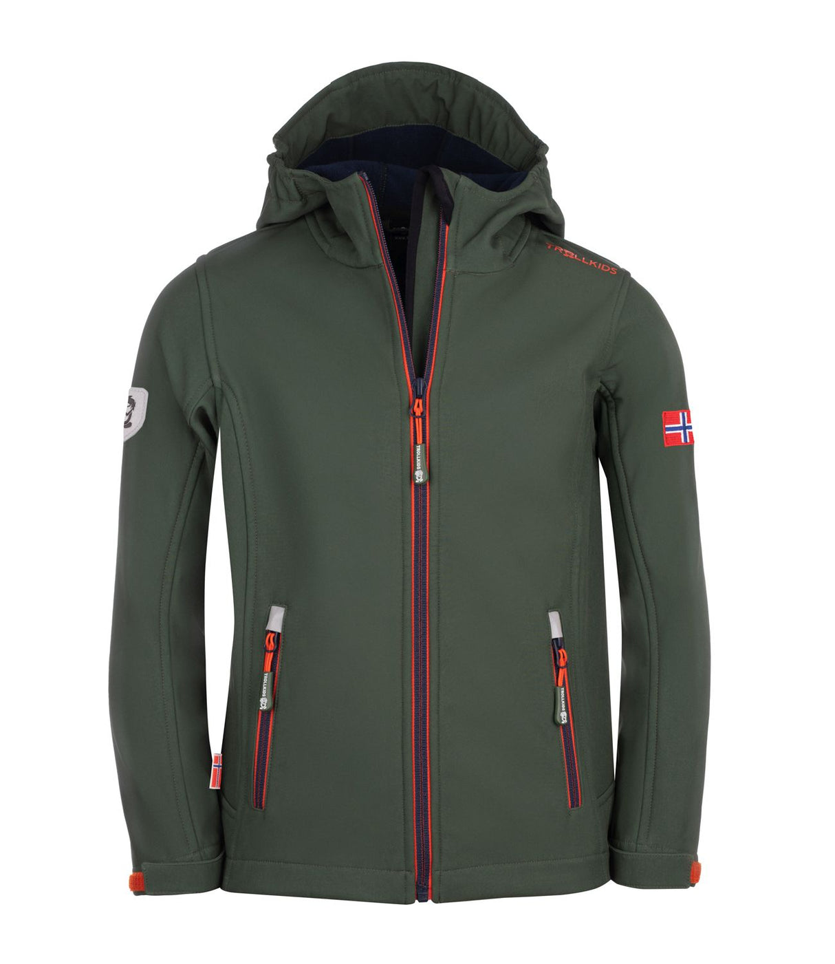 forest green/navy/flame orange