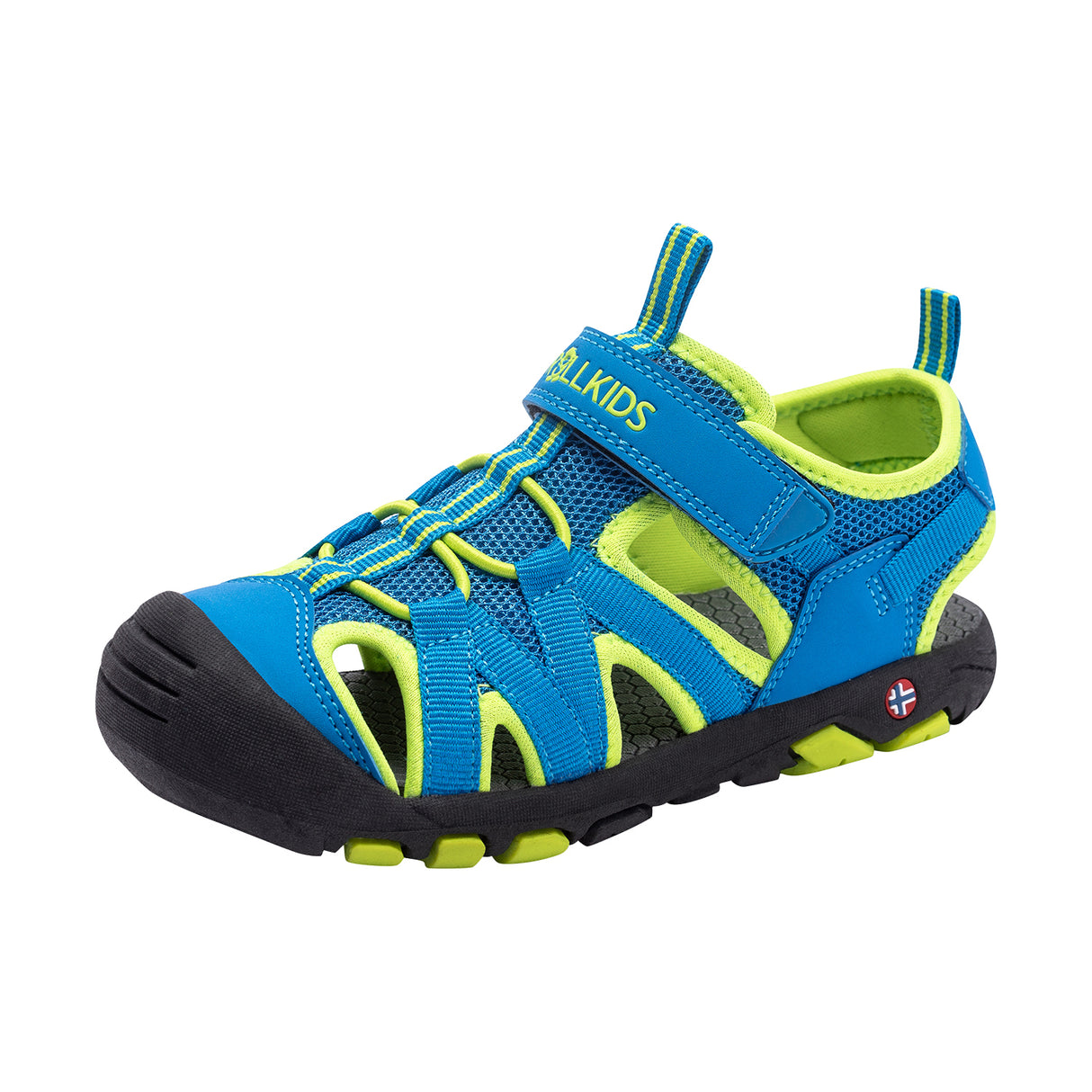 medium blue/lime