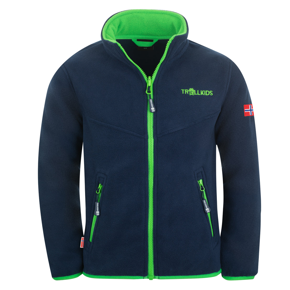 navy/bright green