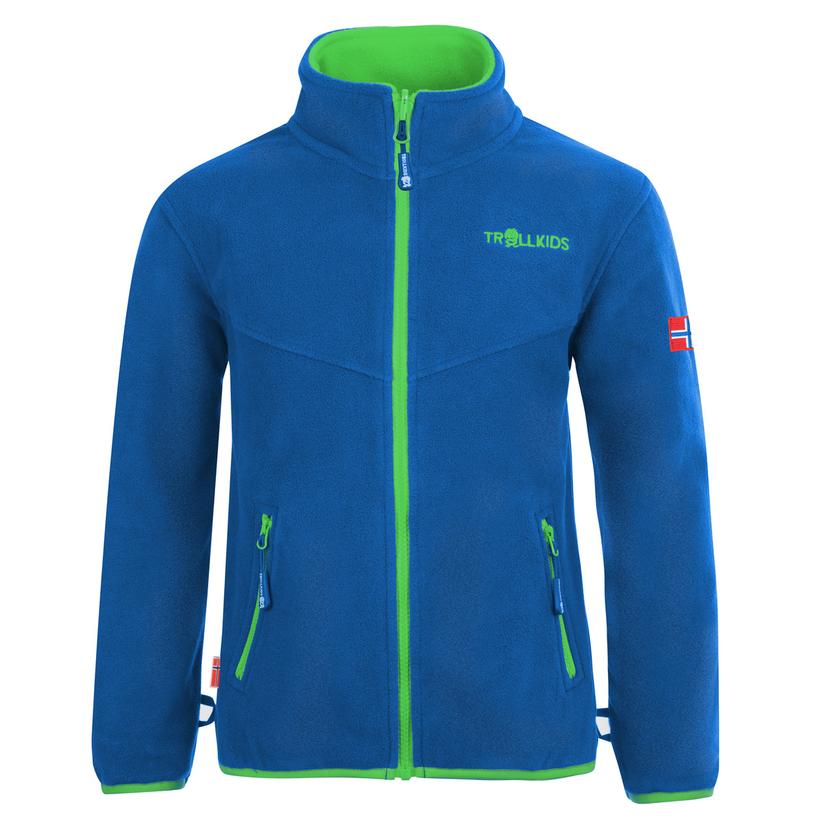 medium blue/bright green