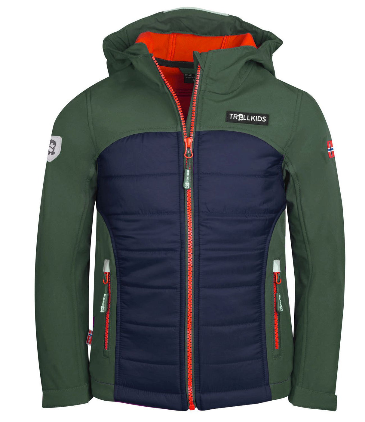forest green/navy/flame orange